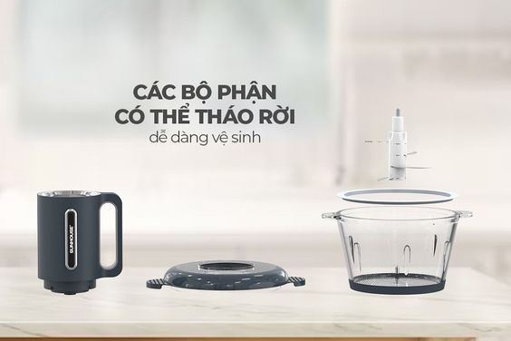 Máy xay thịt cối thủy tinh 1.8 lít Sunhouse SHD5403 - hình 5